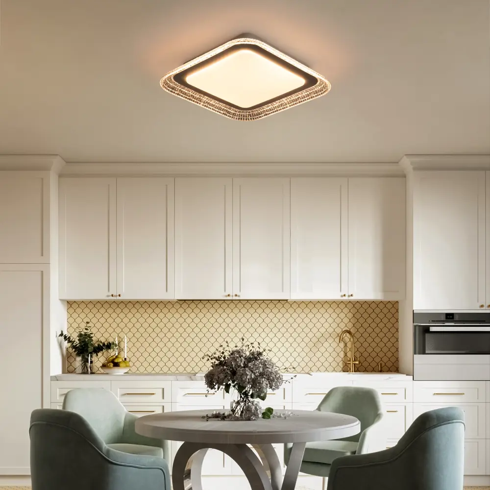 Фото 10 Светильник потолочный Galla 112 Вт 30 м² регулируемый белый свет цвет белый Фото 10 Светильник потолочный Galla 112 Вт 30 м² регулируемый белый свет цвет белый