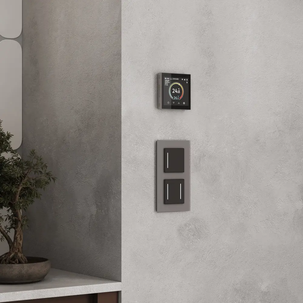 Фото 2 Умный сенсорный терморегулятор Werkel W1851104 цвет дымчатый