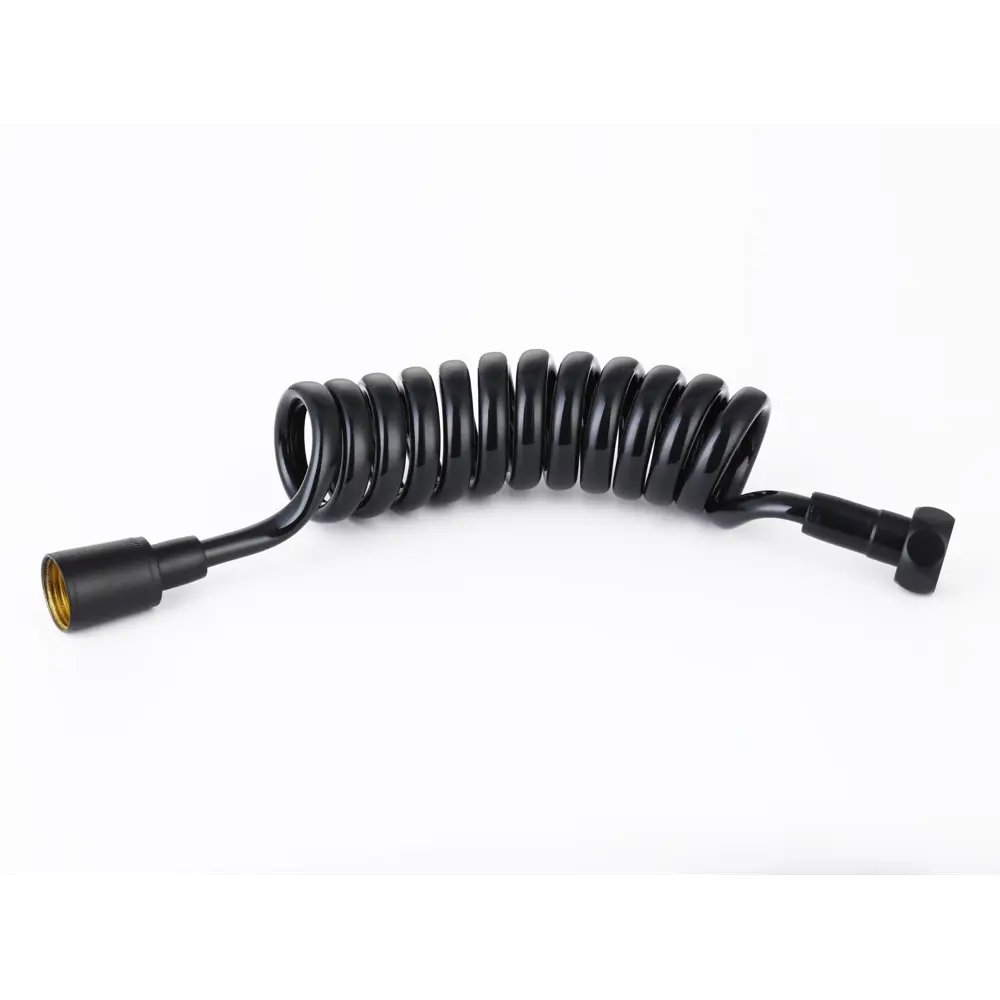 Фото Шланг для душа Cezares CZR-FMH-120-NOP спиральный 1.2 м цвет чёрный матовый