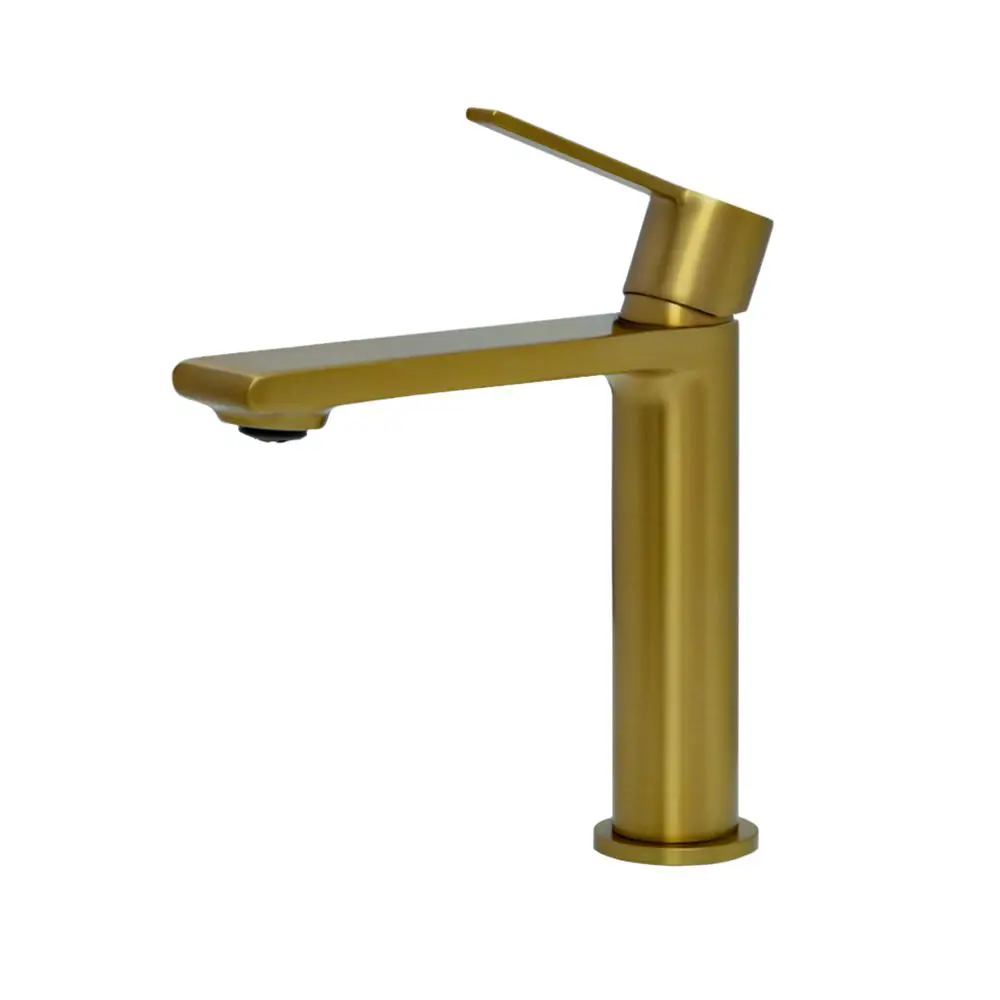 Фото 17 Смеситель для раковины в ванную AVS Elegant брашированное золото