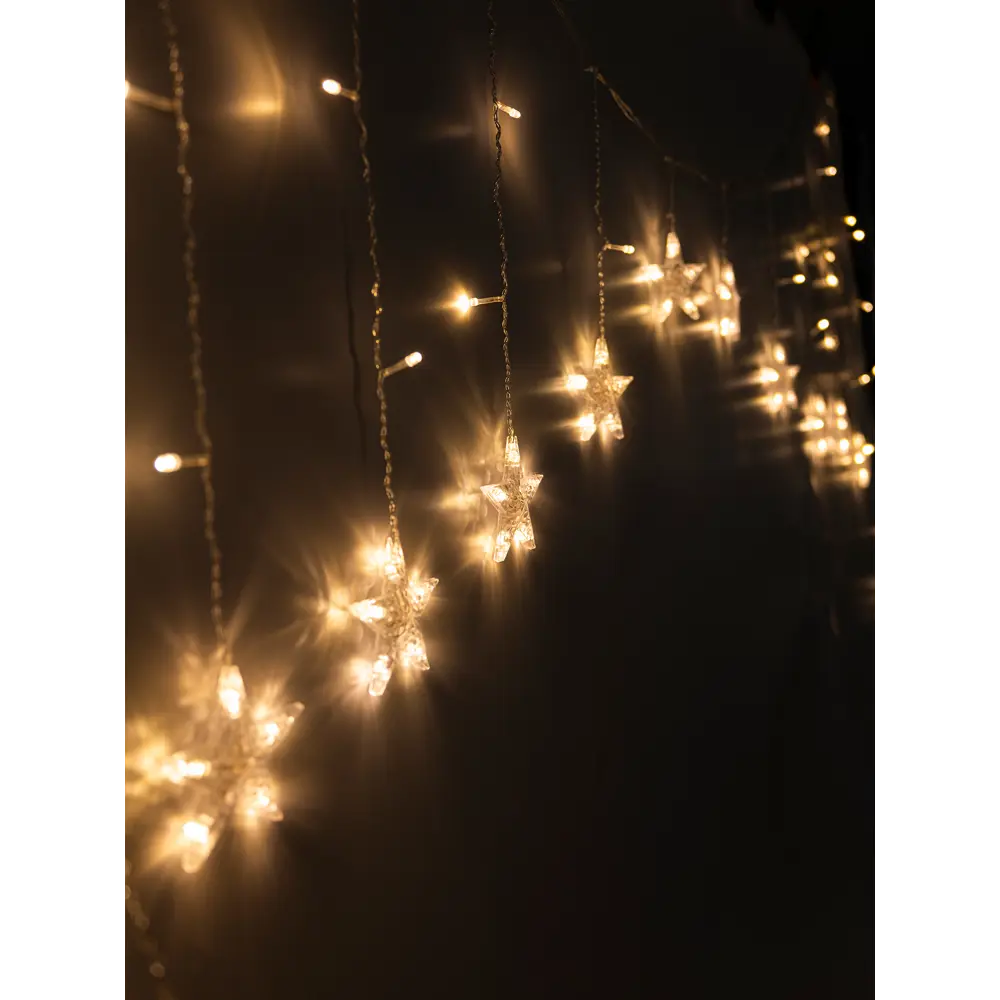 Фото 19 Электрогирлянда Бахрома Арка новогодняя SH Lights ICLD136WW-C-ST 2.5x1.2 м 8 режимов теплый белый