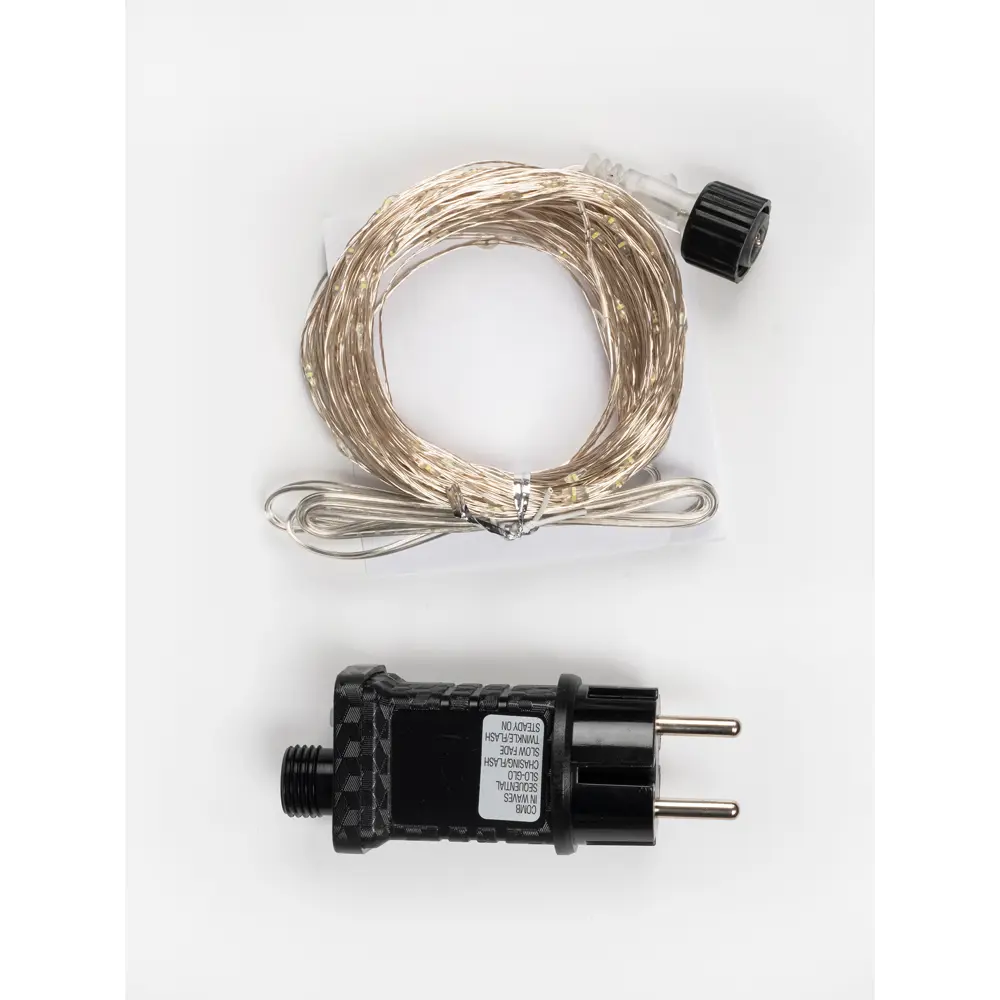 Фото 10 Электрогирлянда нить новогодняя SH Lights LDM200W-C 20 м 8 режимов холодный белый Фото 10 Электрогирлянда нить новогодняя SH Lights LDM200W-C 20 м 8 режимов холодный белый