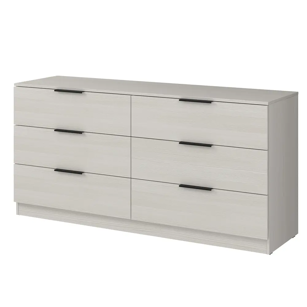 Фото Комод Alsav Tower Ivory 6 ящиков 160х45х78.4 см ЛДСП цвет бежевый Фото Комод Alsav Tower Ivory 6 ящиков 160х45х78.4 см ЛДСП цвет бежевый