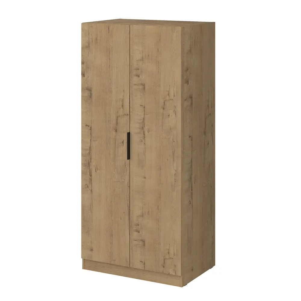 Фото Шкаф распашной Alsav Home Tower-s Teakwood с 2 дверями и полками 80x176.1x54.8 см ЛДСП цвет бежевый Фото Шкаф распашной Alsav Home Tower-s Teakwood с 2 дверями и полками 80x176.1x54.8 см ЛДСП цвет бежевый