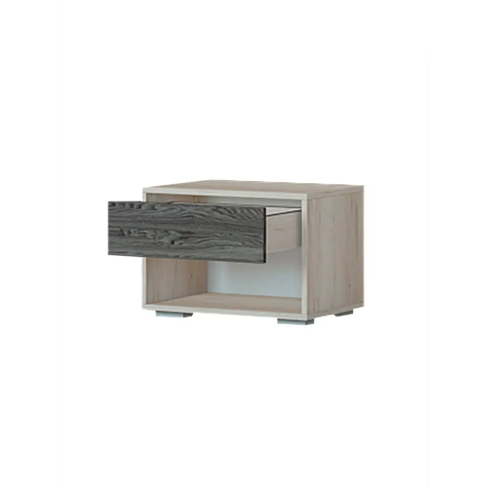 Фото 2 Тумба прикроватная Росток МС Версаль 50x35x33 см 1 ящик ЛДСП цвет дуб сакраменто/ясень анкор Фото 2 Тумба прикроватная Росток МС Версаль 50x35x33 см 1 ящик ЛДСП цвет дуб сакраменто/ясень анкор