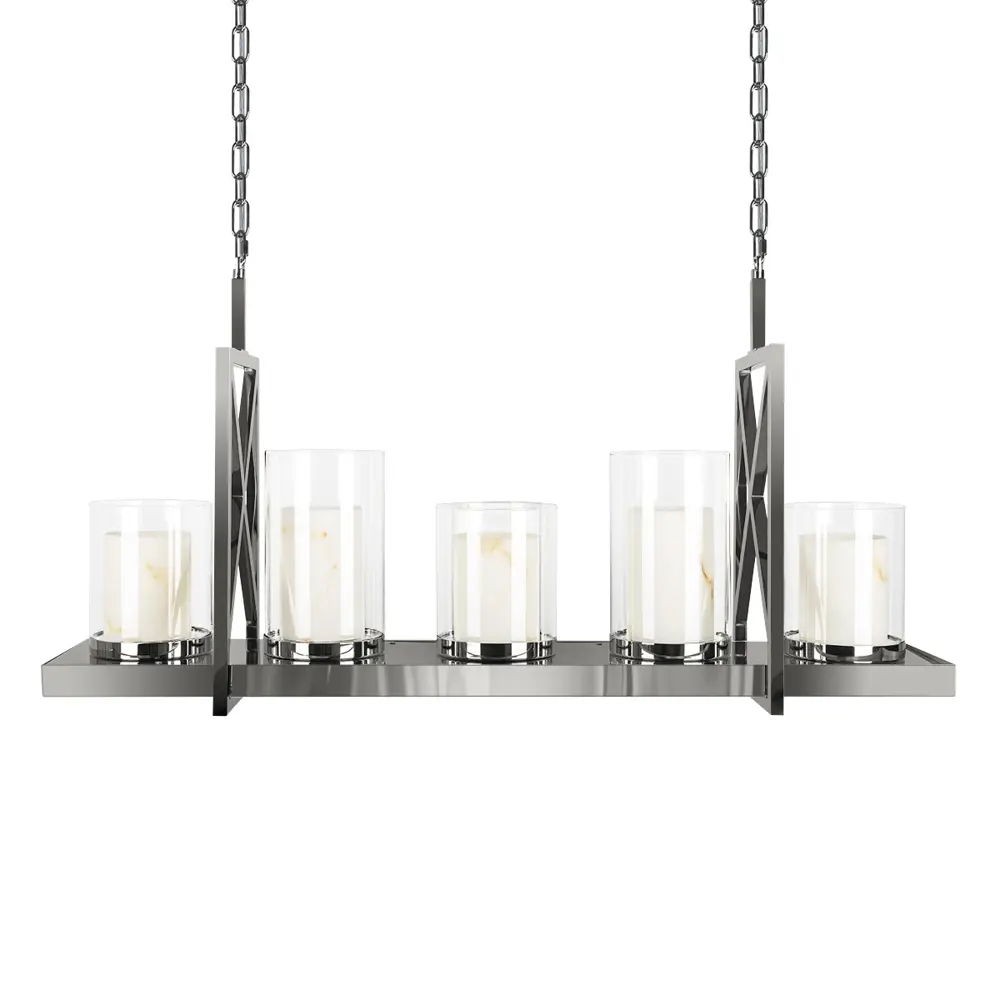 Фото 3 Светильник подвесной Loft It Candlebox 10436-1000r 5 ламп 8 м² цвет прозрачный/никель