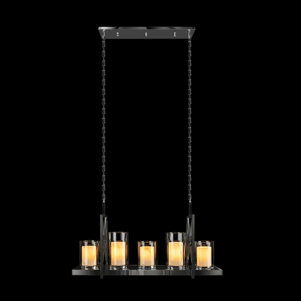 Фото 2 Светильник подвесной Loft It Candlebox 10436-1000r 5 ламп 8 м² цвет прозрачный/никель