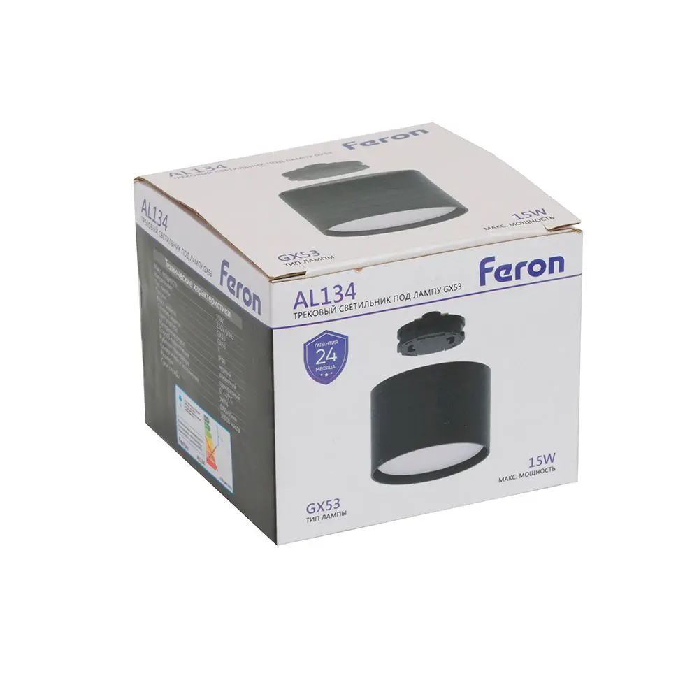 Фото 11 Трековый светильник спот под лампу Gx53 Feron 51123 однофазный цвет черный Фото 11 Трековый светильник спот под лампу Gx53 Feron 51123 однофазный цвет черный