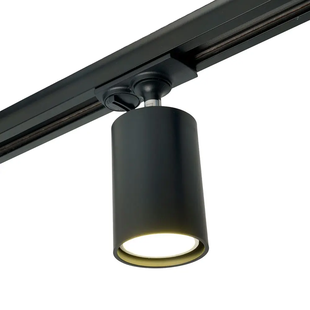 Фото 8 Трековый светильник спот под лампу Gu10 Feron 51212 однофазный цвет черный