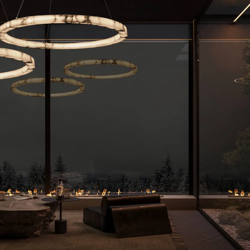 Фото 10 Светильник подвесной светодиодный Loft It Mondrian 10408-800 18 м² теплый белый свет цвет белый/бронза