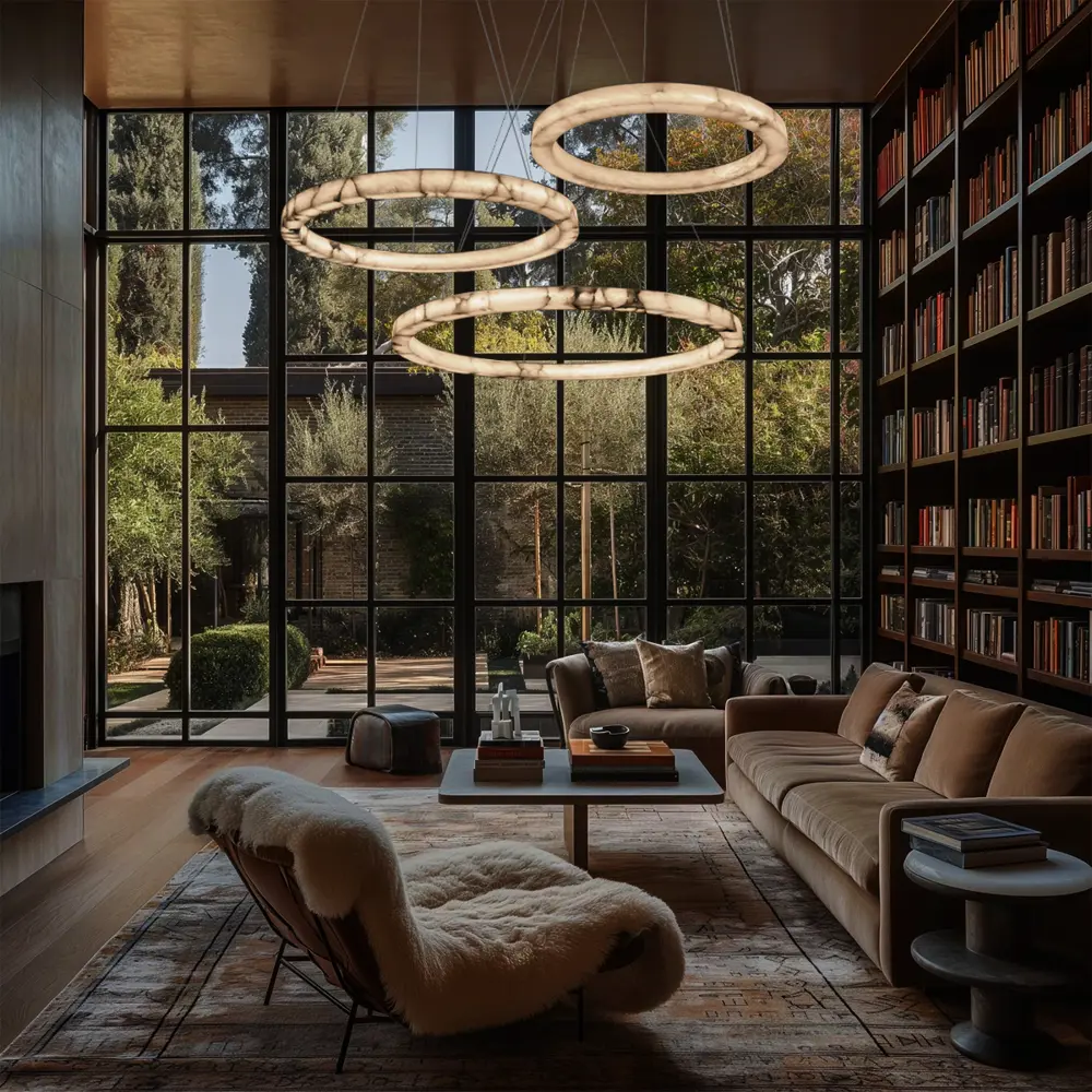 Фото 9 Светильник подвесной светодиодный Loft It Mondrian 10408-800 18 м² теплый белый свет цвет белый/бронза