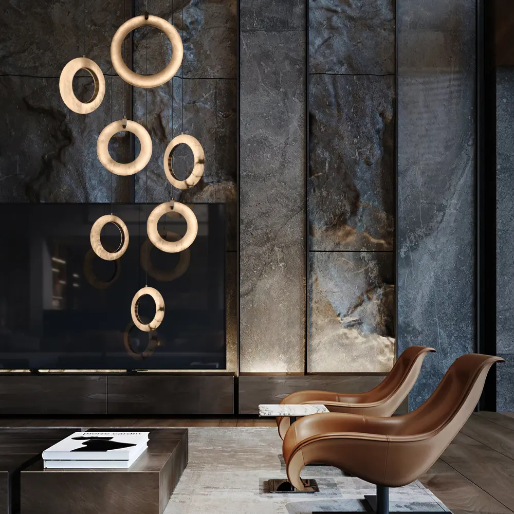 Фото 7 Светильник подвесной светодиодный Loft It Soho 10410-c 4 м² теплый белый свет цвет белый/бронза Фото 7 Светильник подвесной светодиодный Loft It Soho 10410-c 4 м² теплый белый свет цвет белый/бронза