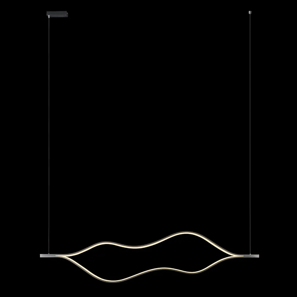 Фото 2 Светильник подвесной светодиодный Loft It Tape light 10403-1600 sn 15 м² теплый белый свет цвет серебро