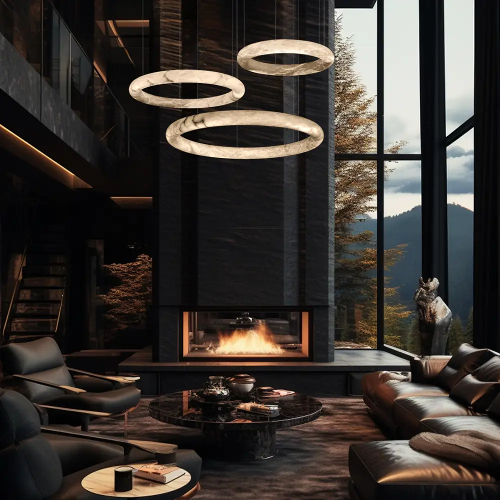 Фото 9 Светильник подвесной светодиодный Loft It Oslo 10407-800 18 м² теплый белый свет цвет белый/бронза Фото 9 Светильник подвесной светодиодный Loft It Oslo 10407-800 18 м² теплый белый свет цвет белый/бронза