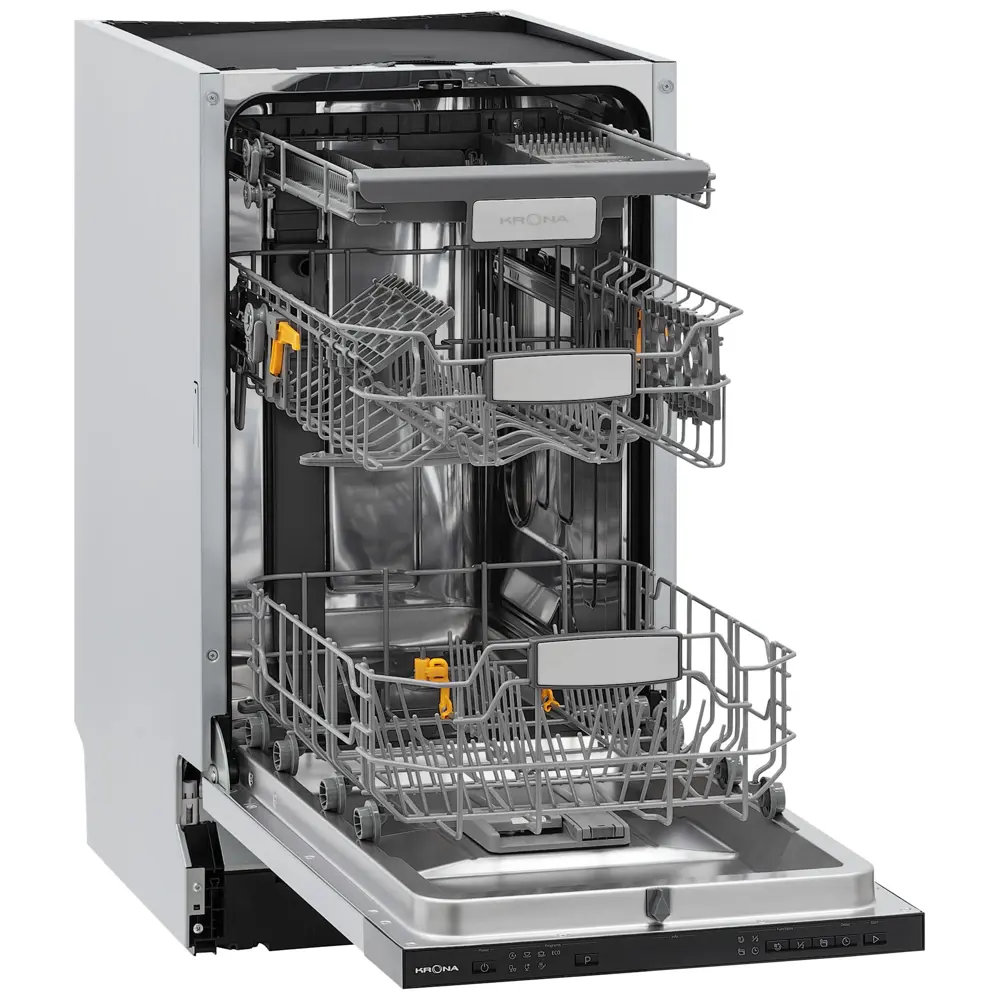 Фото Встраиваемая посудомоечная машина Krona KASKATA 45 BI V2 44.9 см 7 программ цвет нержавеющая сталь Фото Встраиваемая посудомоечная машина Krona KASKATA 45 BI V2 44.9 см 7 программ цвет нержавеющая сталь
