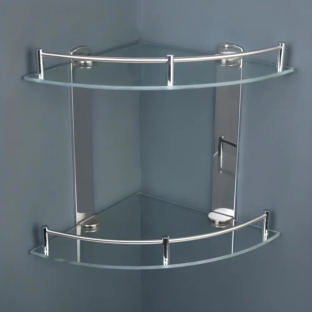 Фото 3 Полка для ванной комнаты Zein 2808830 нержавеющая сталь 23x28 см Фото 3 Полка для ванной комнаты Zein 2808830 нержавеющая сталь 23x28 см