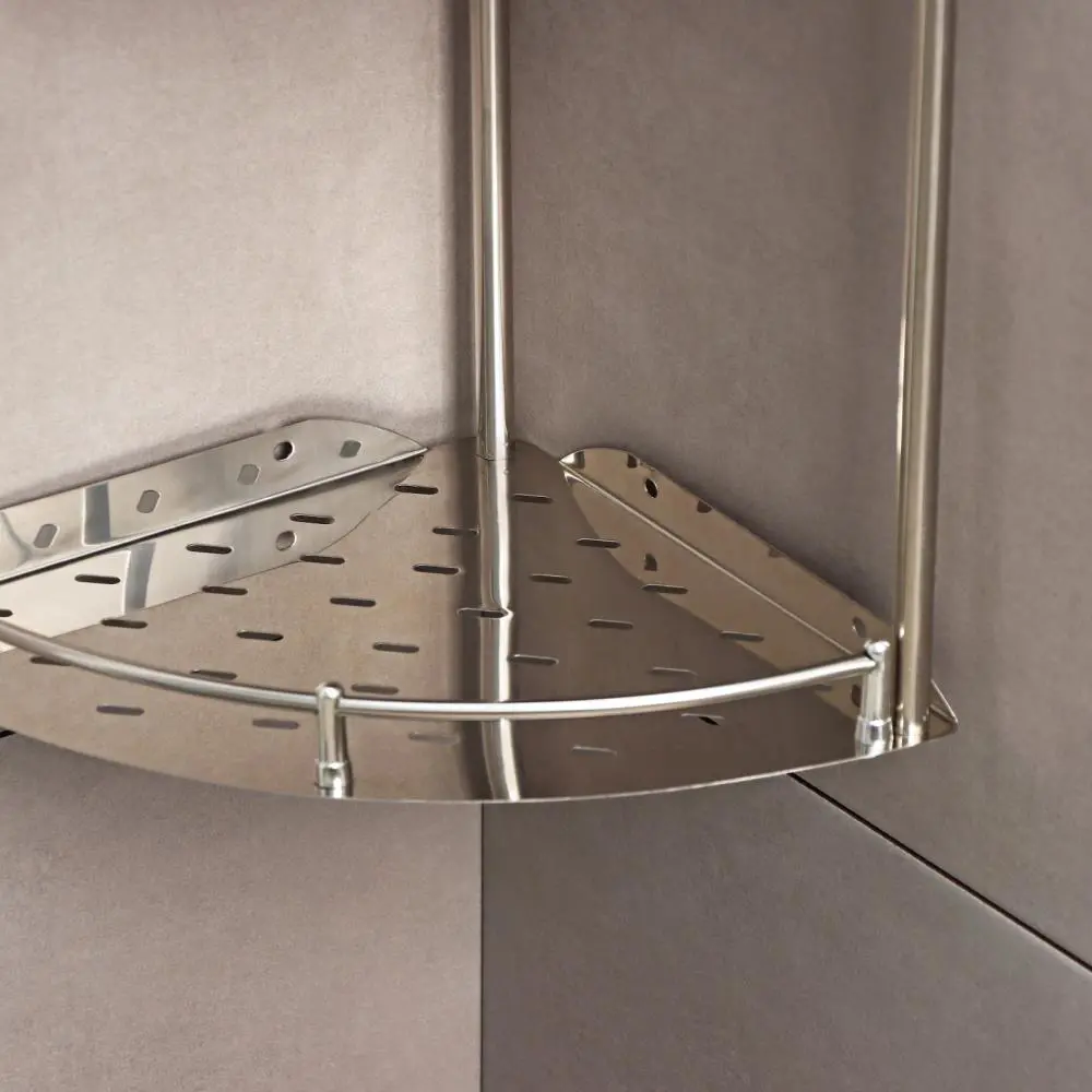 Фото 2 Полка для ванной комнаты Zein 4097394 нержавеющая сталь 23.5x53 см Фото 2 Полка для ванной комнаты Zein 4097394 нержавеющая сталь 23.5x53 см