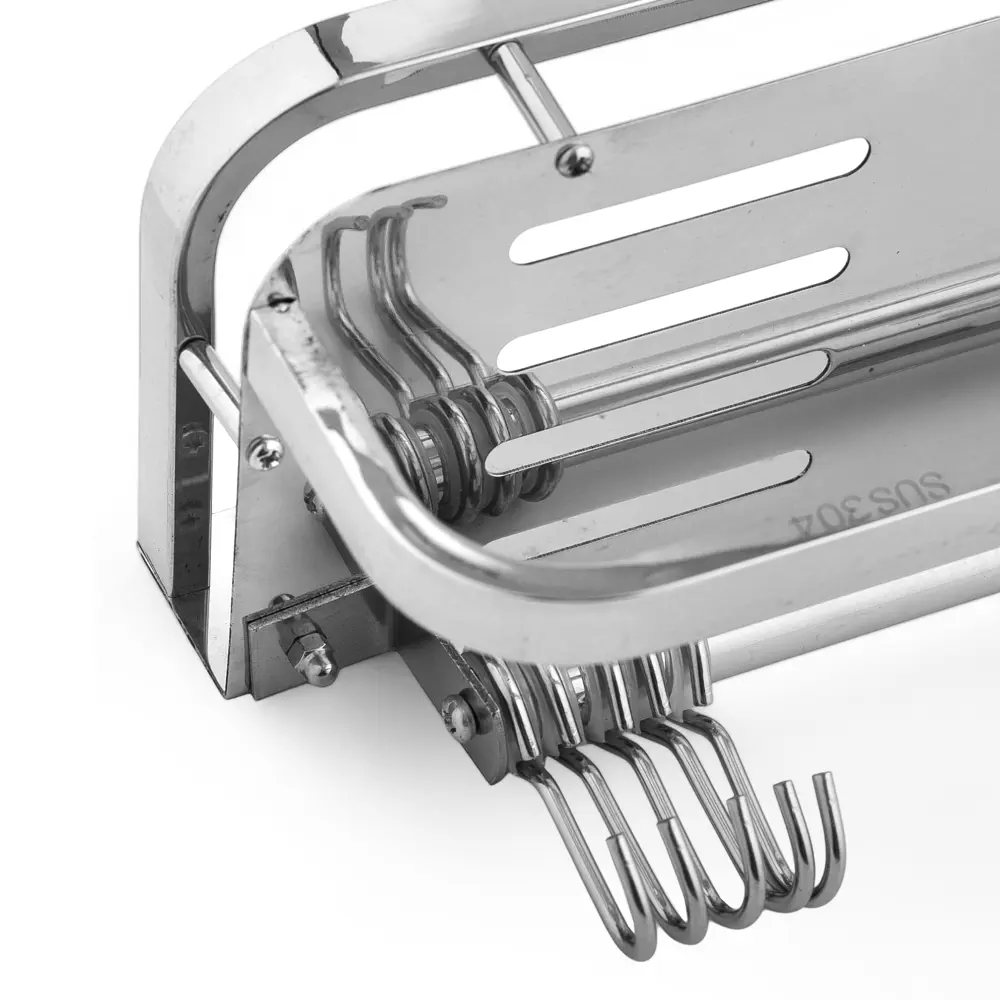 Фото 4 Полка для ванной комнаты Potato P337-40K нержавеющая сталь 11x12 см Фото 4 Полка для ванной комнаты Potato P337-40K нержавеющая сталь 11x12 см