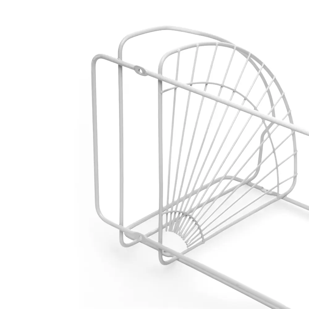 Фото 5 Полка для ванной комнаты Potato P370-2W нержавеющая сталь 31x36.5 см