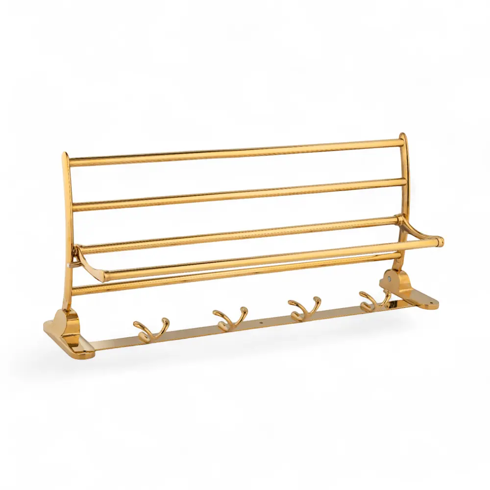 Фото 4 Полка для ванной комнаты Vekko md-805-t нержавеющая сталь 60x13.5 см цвет жёлтый / золотой Фото 4 Полка для ванной комнаты Vekko md-805-t нержавеющая сталь 60x13.5 см цвет жёлтый / золотой