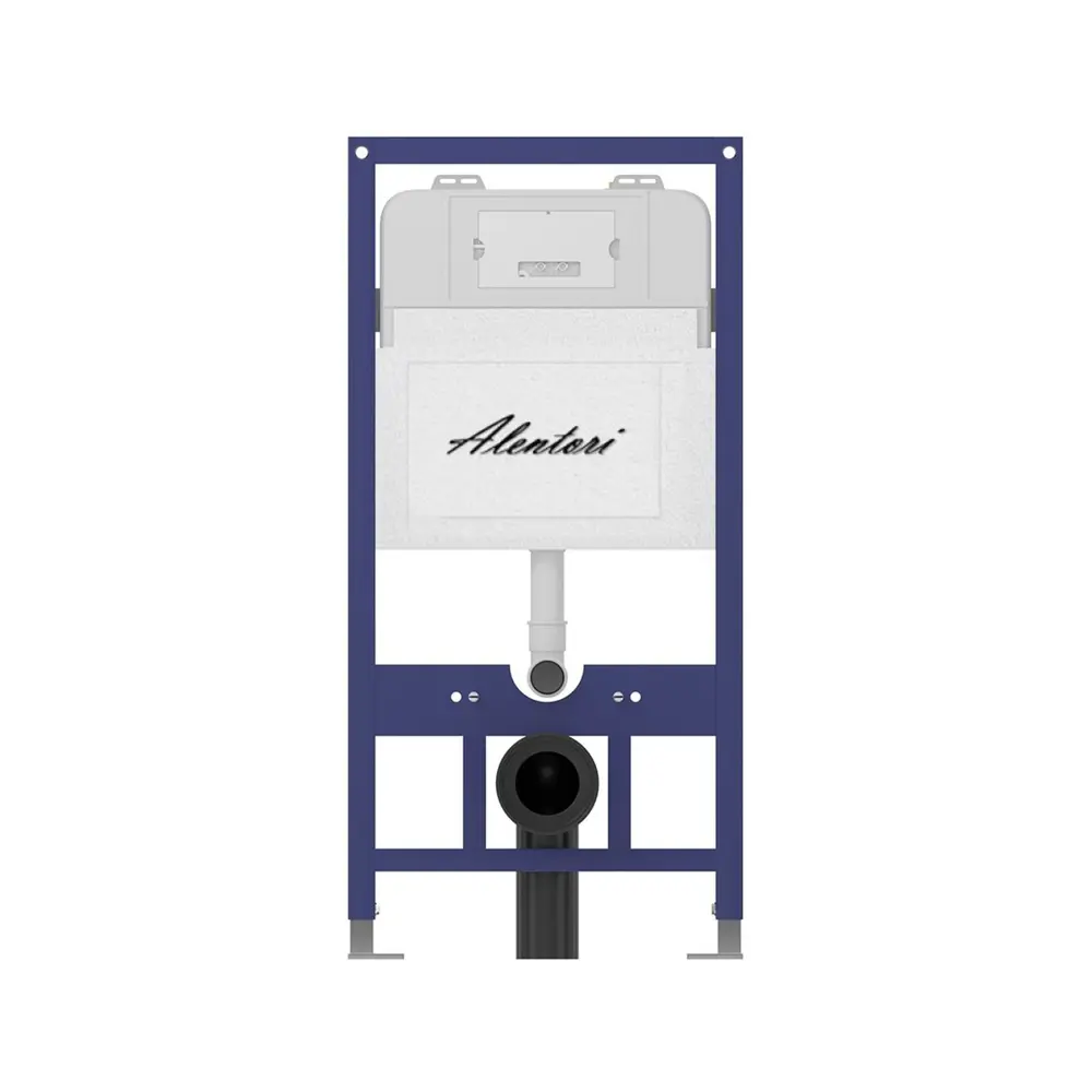 Фото 5 Комплект инсталляция и унитаз: инсталляция Alentori Sistema 52 AL.SIS11T клавиша CHIAVE L белый AL.CHI019WM унитаз Vortex Торнадо Soft-Close конус