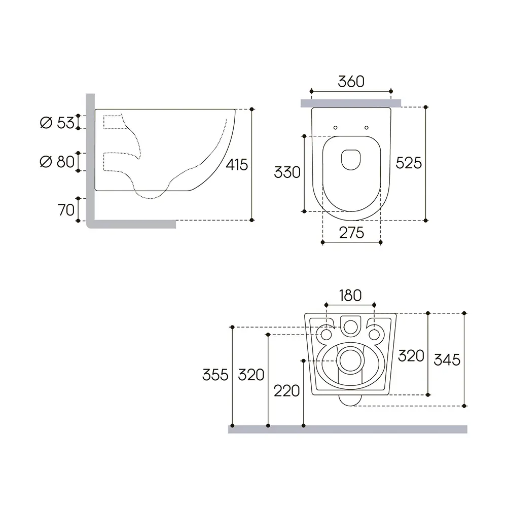 Фото 13 Комплект инсталляция и унитаз: инсталляция Alentori Sistema 52 AL.SIS11T клавиша CHIAVE A белый AL.CHI020WM унитаз Vortex Торнадо Soft-Close овал