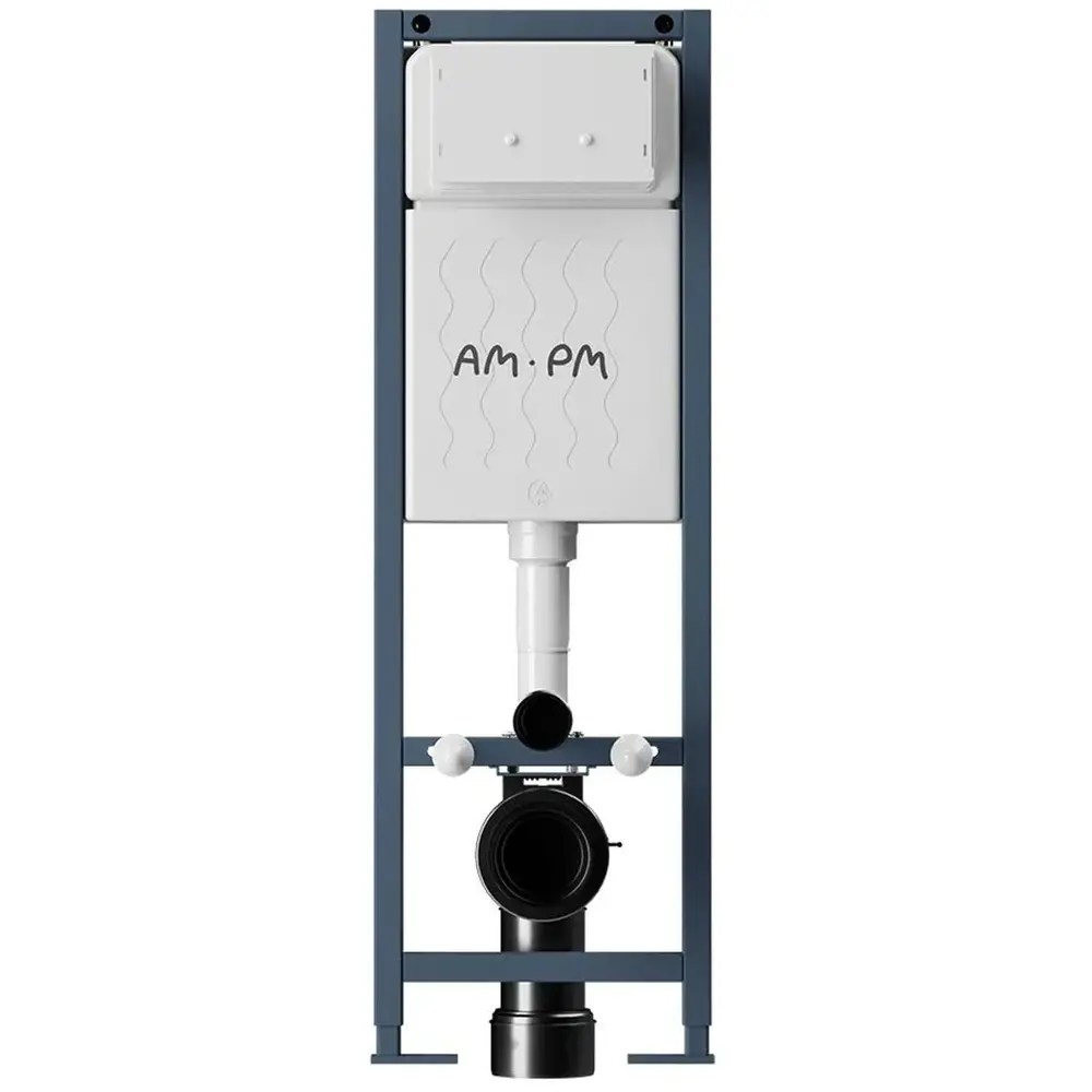 Фото 5 Комплект инсталляция и унитаз: инсталляция Am.pm I012711.0151CV2130 ErgoFit, клавиша ErgoFit L хром, унитаз безободковый Vortex Торнадо Soft-Close