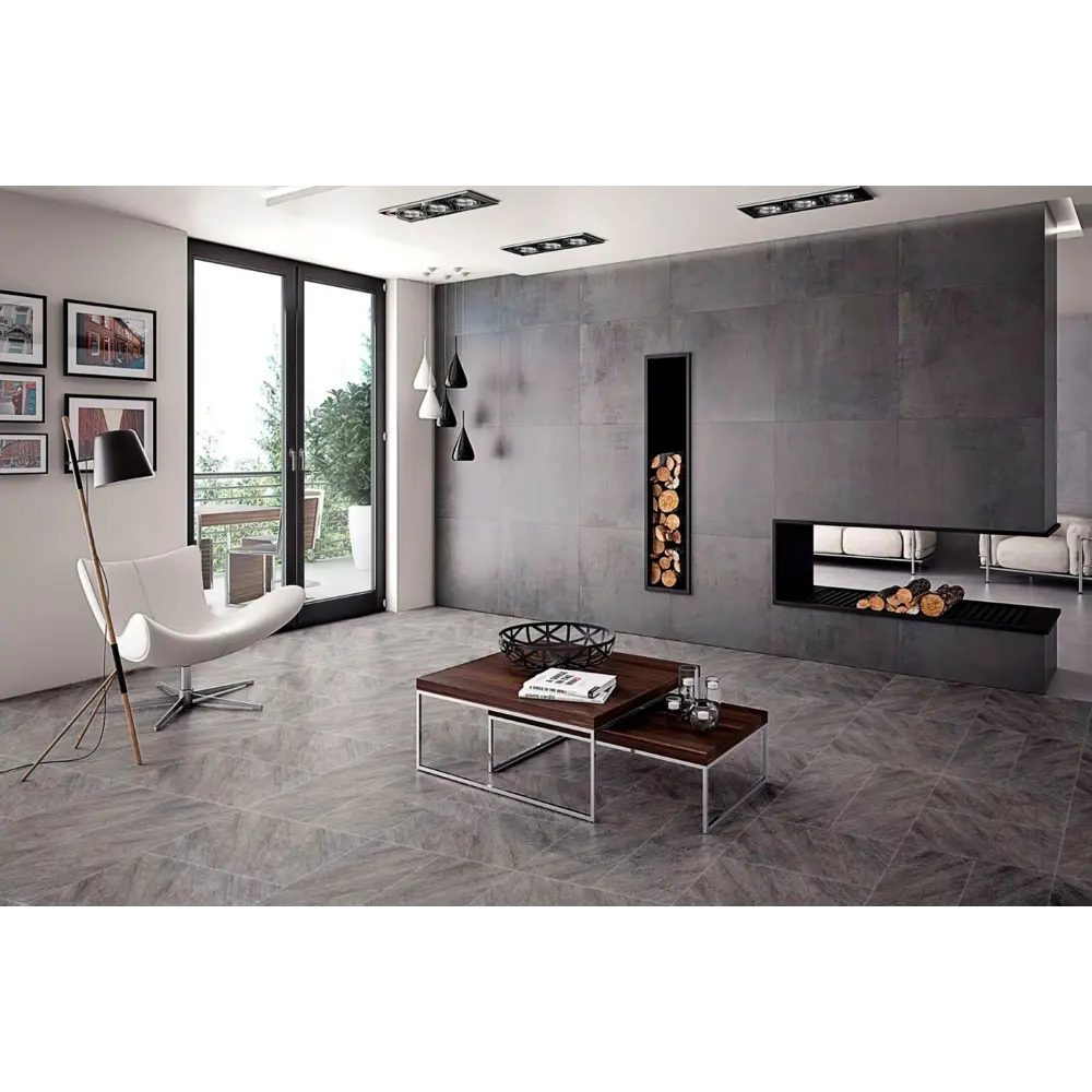 Фото Керамогранит Керамин Кварцит 00-003440 60x30см цвет серый