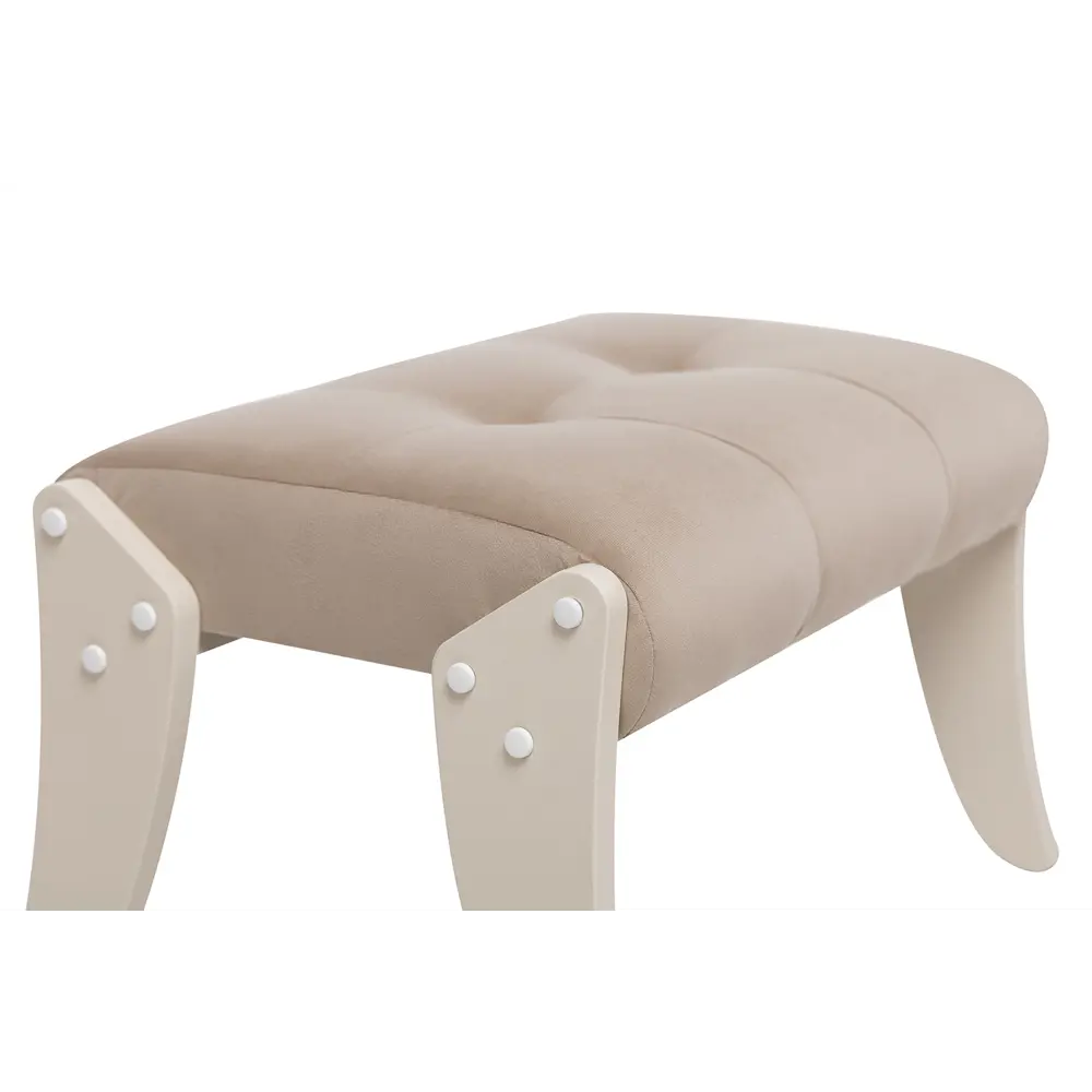 Фото 5 Пуф / подставка для ног велюр Leset Спринг слоновая кость/бежевый 59.5x37.5 см Фото 5 Пуф / подставка для ног велюр Leset Спринг слоновая кость/бежевый 59.5x37.5 см