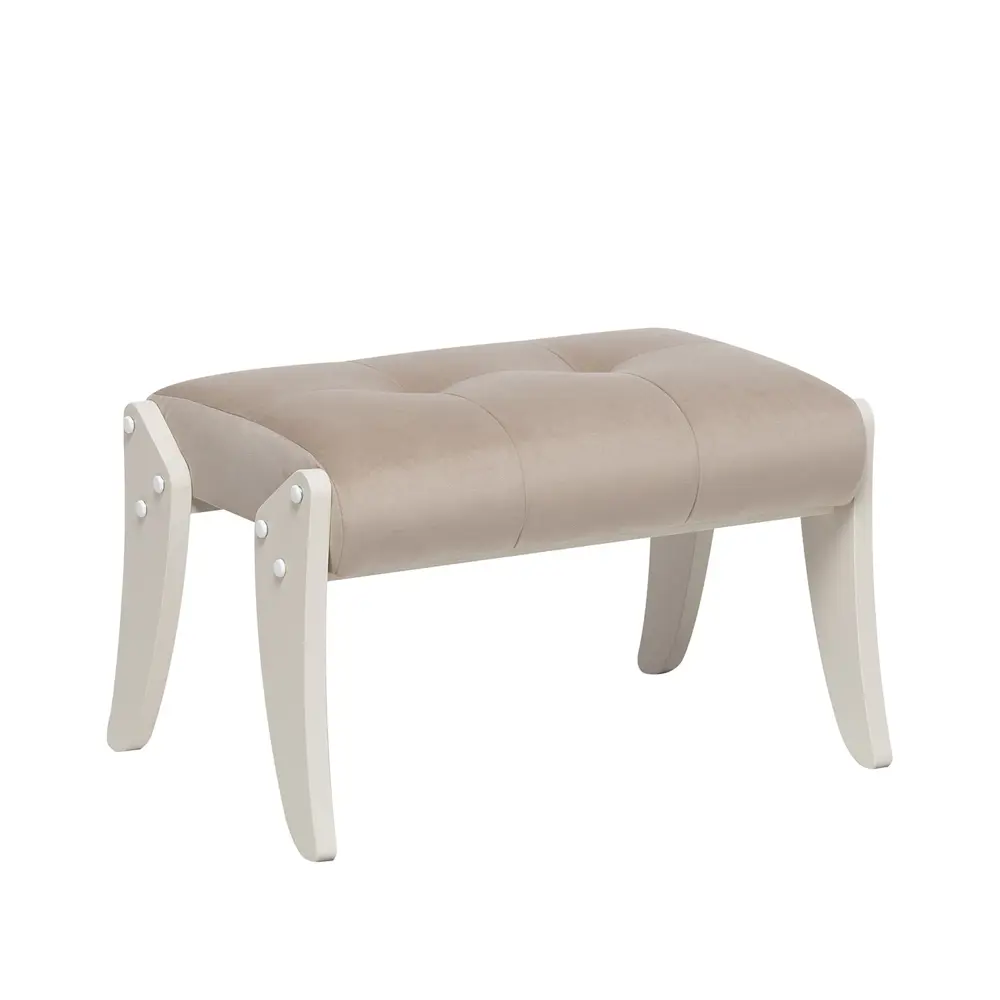 Фото Пуф / подставка для ног велюр Leset Спринг слоновая кость/бежевый 59.5x37.5 см Фото Пуф / подставка для ног велюр Leset Спринг слоновая кость/бежевый 59.5x37.5 см
