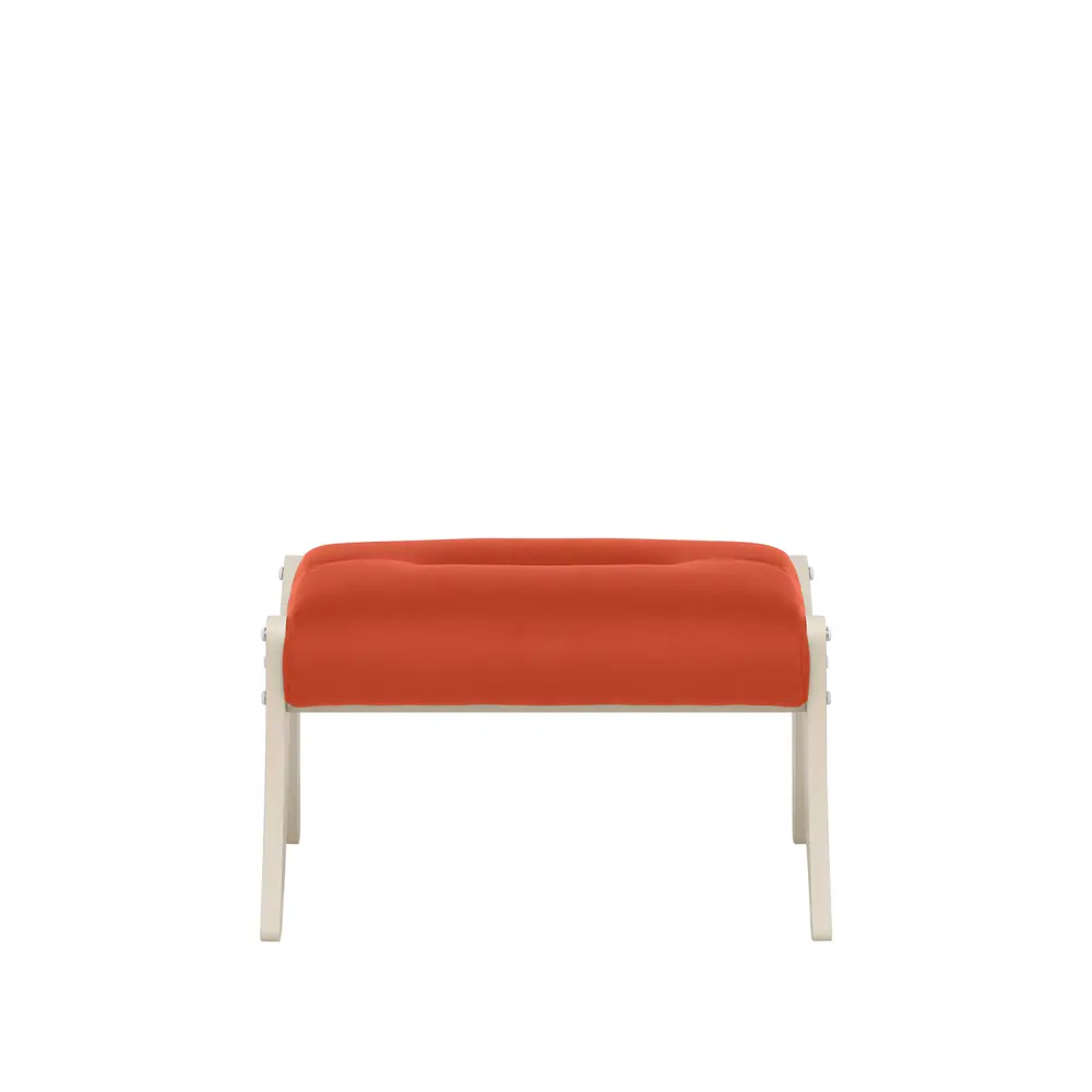 Фото 2 Пуф / подставка для ног велюр Leset Дэми слоновая кость/оранжевый 60x37.5 см Фото 2 Пуф / подставка для ног велюр Leset Дэми слоновая кость/оранжевый 60x37.5 см