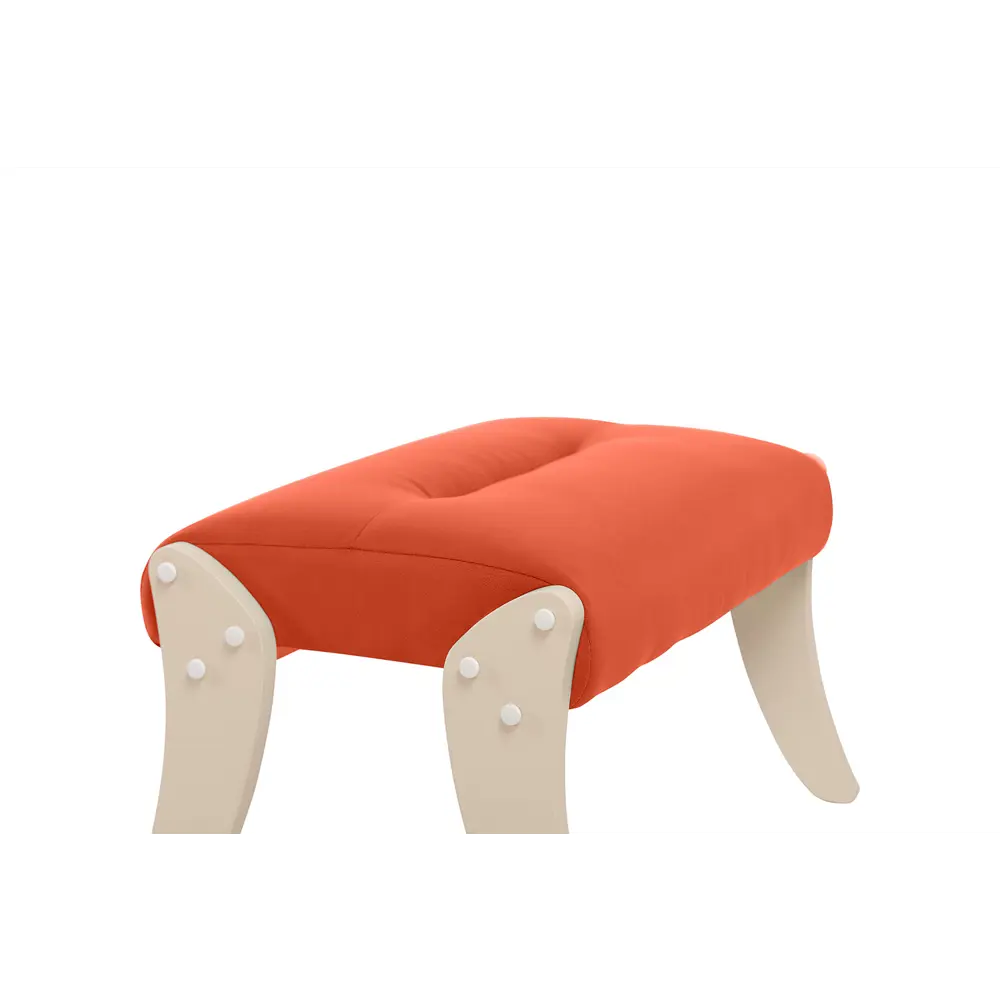 Фото 5 Пуф / подставка для ног велюр Leset Дэми слоновая кость/оранжевый 60x37.5 см Фото 5 Пуф / подставка для ног велюр Leset Дэми слоновая кость/оранжевый 60x37.5 см