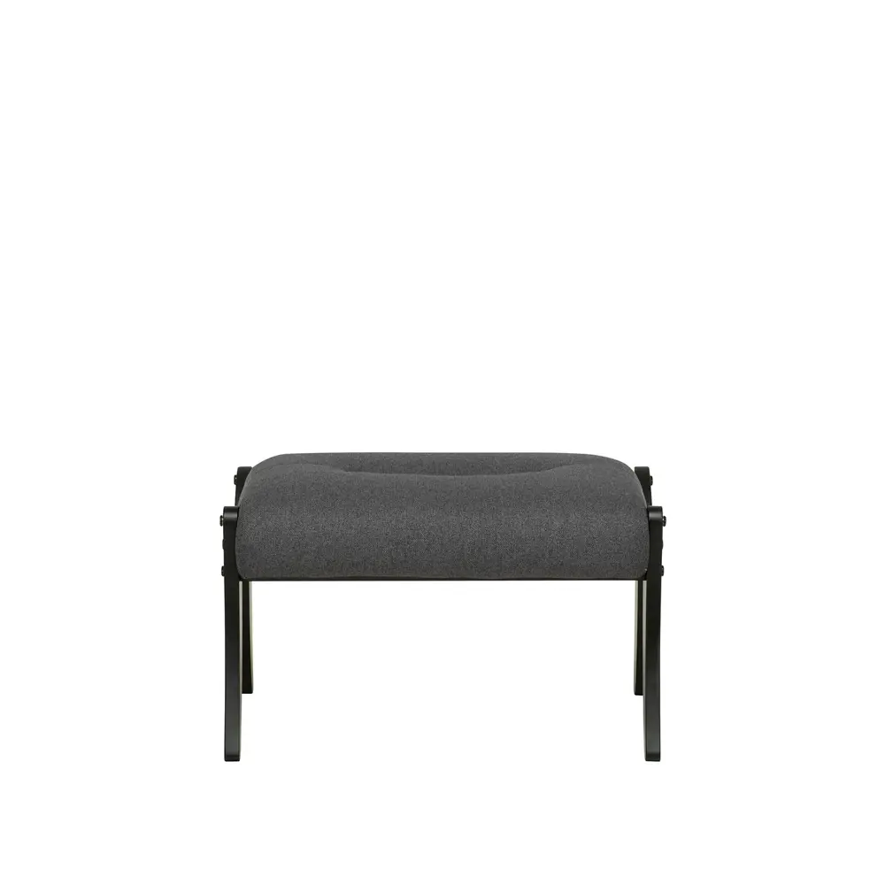 Фото 2 Пуф / подставка для ног рогожка Leset Дэми венге/тёмно-серый 60x37.5 см