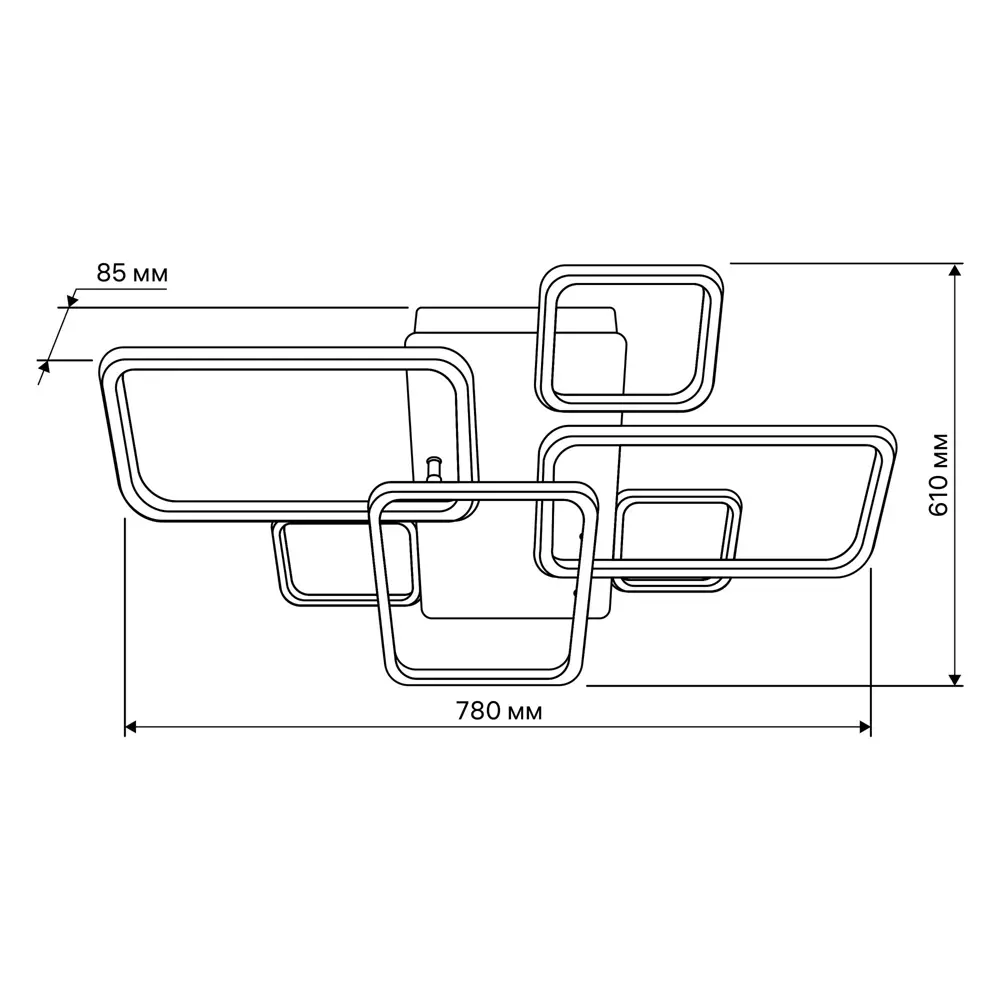 Фото 5 Люстра потолочная светодиодная Spoleto 51712 6 с пультом управления 50 м² регулируемый белый свет цвет белый Фото 5 Люстра потолочная светодиодная Spoleto 51712 6 с пультом управления 50 м² регулируемый белый свет цвет белый