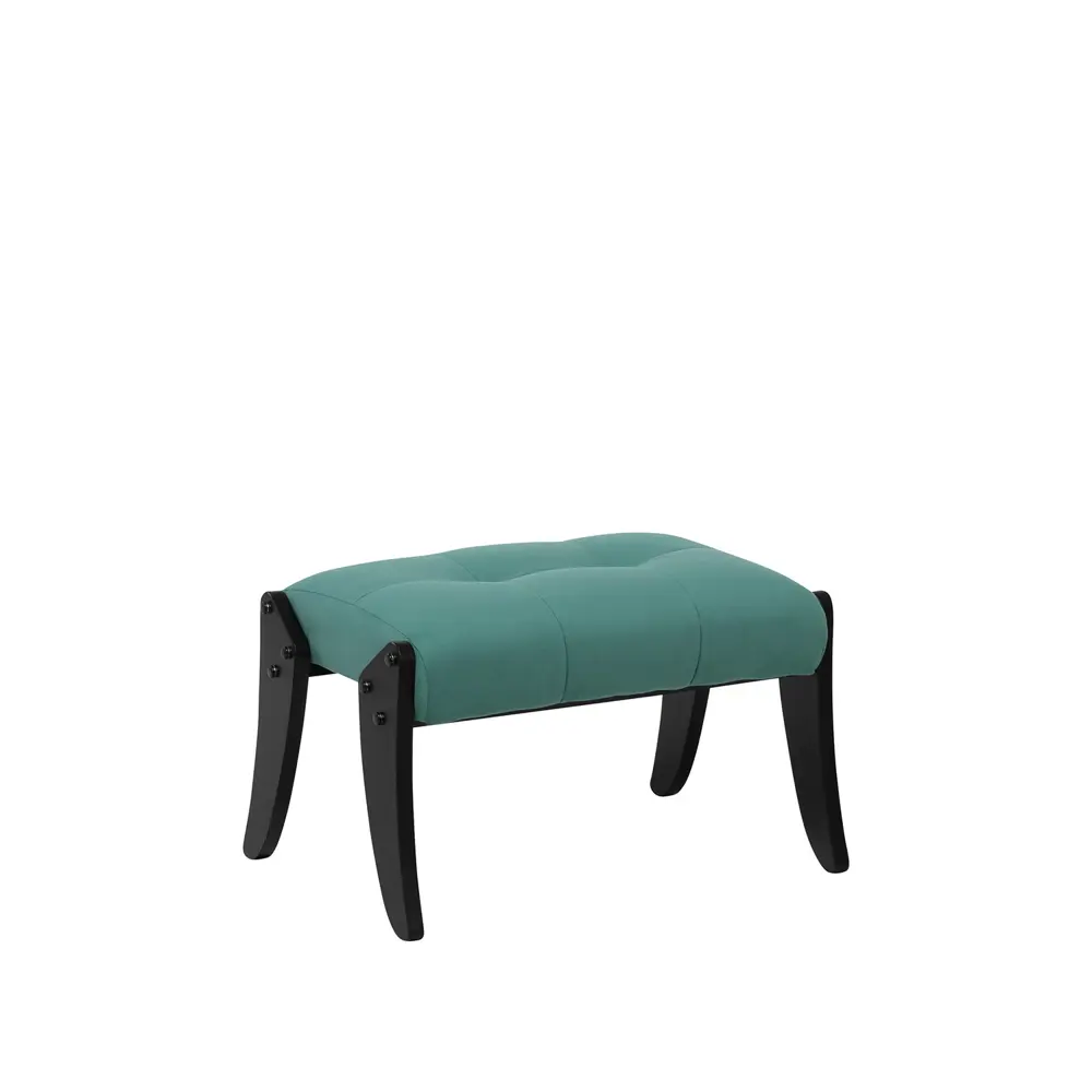 Фото Пуф / подставка для ног велюр Leset Спринг венге/зелёный 59.5x37.5 см