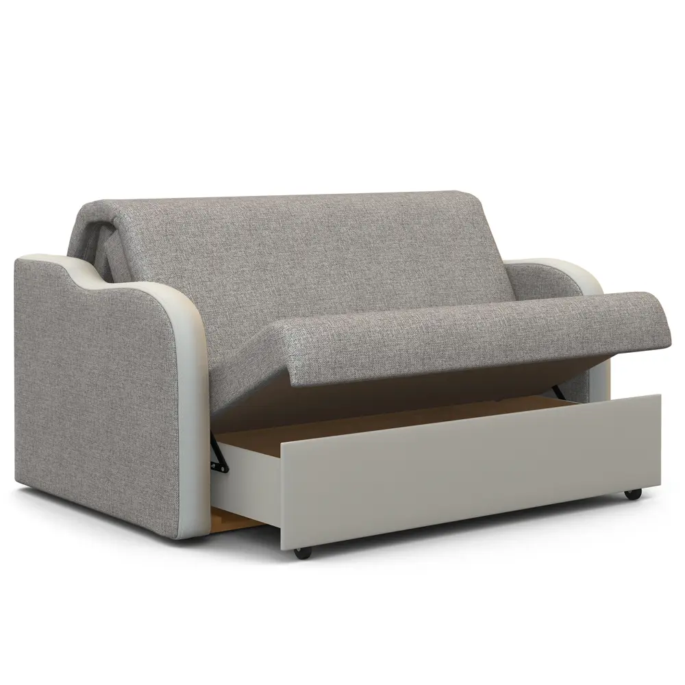 Фото 4 Диван раскладной Шарм-дизайн Коломбо 160x95x110 см рогожка цвет белый и светло-серый Фото 4 Диван раскладной Шарм-дизайн Коломбо 160x95x110 см рогожка цвет белый и светло-серый