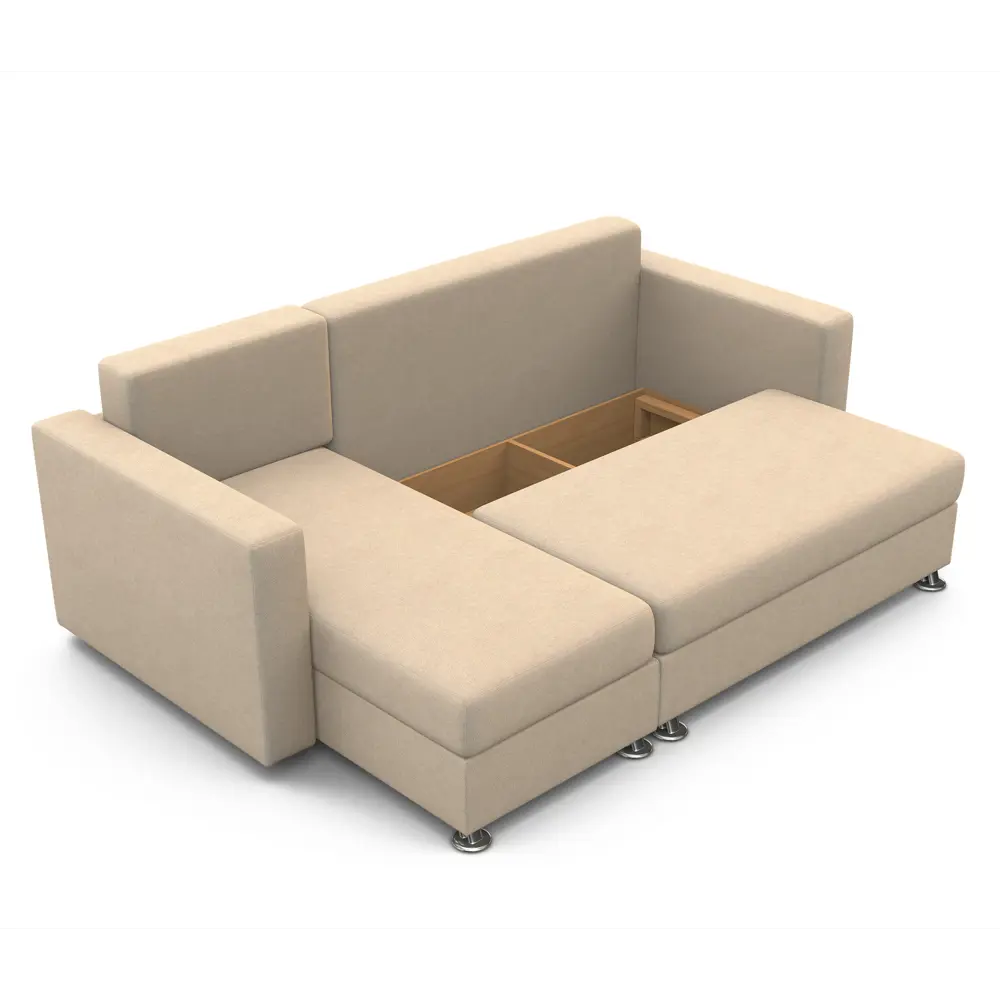 Фото 7 Диван угловой Шарм-дизайн Ария левый 225x78x150 см велюр цвет бежевый Фото 7 Диван угловой Шарм-дизайн Ария левый 225x78x150 см велюр цвет бежевый