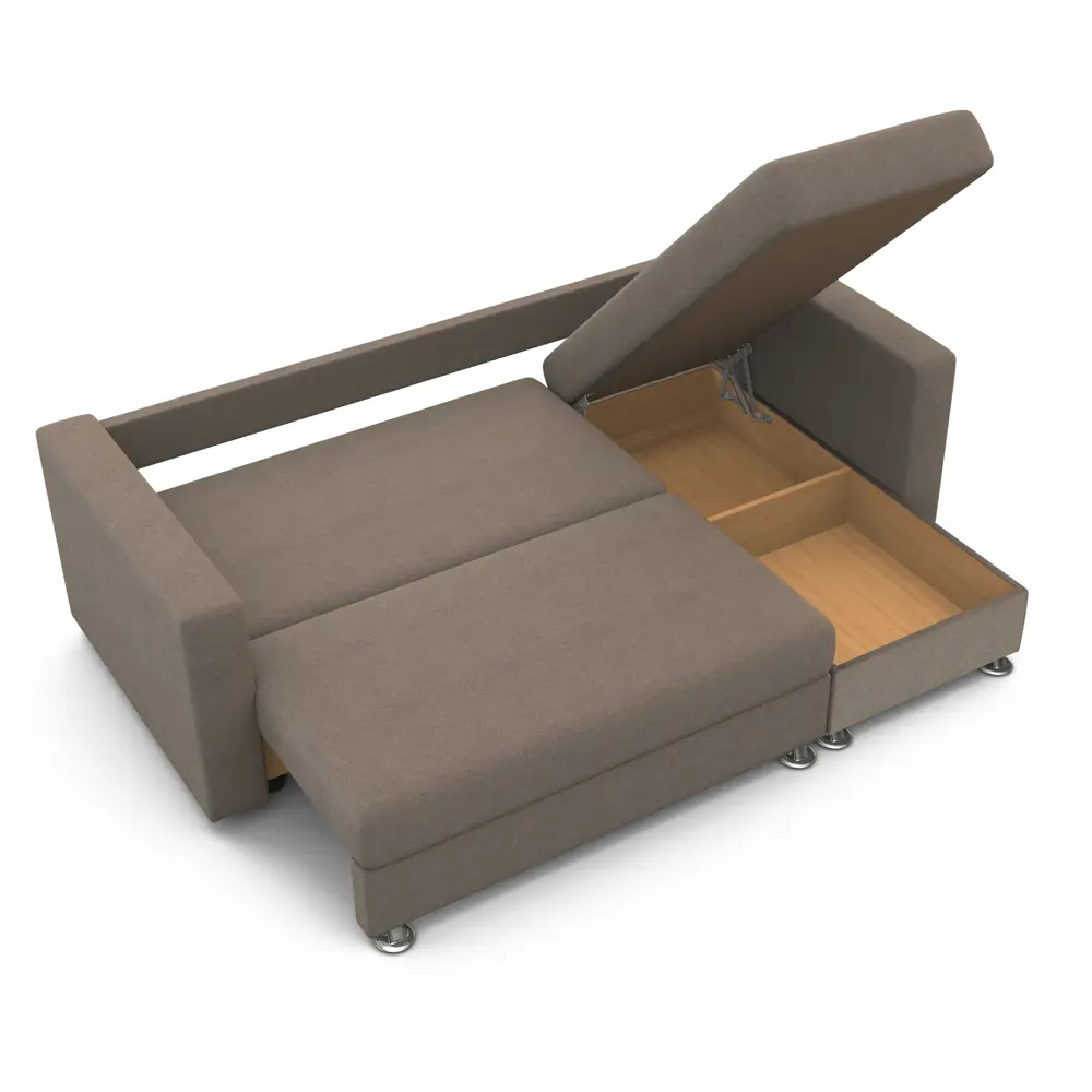 Фото 8 Диван угловой Шарм-дизайн Ария правый 225x78x150 см велюр цвет светло-коричневый Фото 8 Диван угловой Шарм-дизайн Ария правый 225x78x150 см велюр цвет светло-коричневый