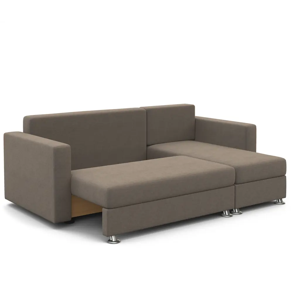 Фото 4 Диван угловой Шарм-дизайн Ария правый 225x78x150 см велюр цвет светло-коричневый Фото 4 Диван угловой Шарм-дизайн Ария правый 225x78x150 см велюр цвет светло-коричневый