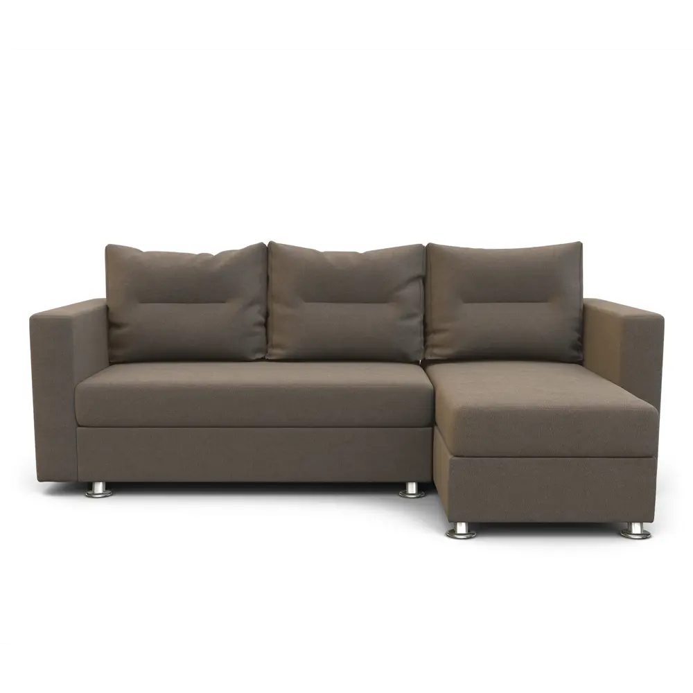 Фото 2 Диван угловой Шарм-дизайн Ария правый 225x78x150 см велюр цвет светло-коричневый Фото 2 Диван угловой Шарм-дизайн Ария правый 225x78x150 см велюр цвет светло-коричневый