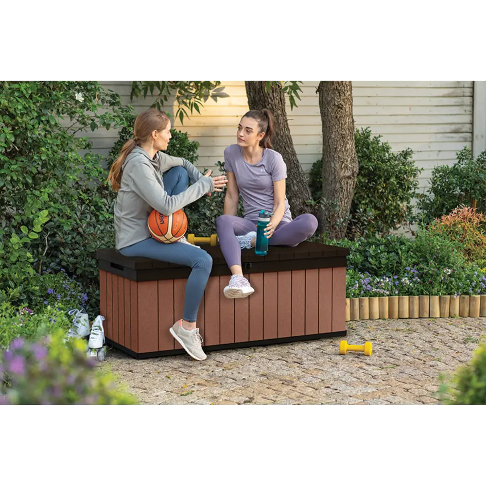 Фото 3 Сундук Keter Darwin Box 380L 252666 142.5x54.5x65.3 см полипропилен цвет черный Фото 3 Сундук Keter Darwin Box 380L 252666 142.5x54.5x65.3 см полипропилен цвет черный