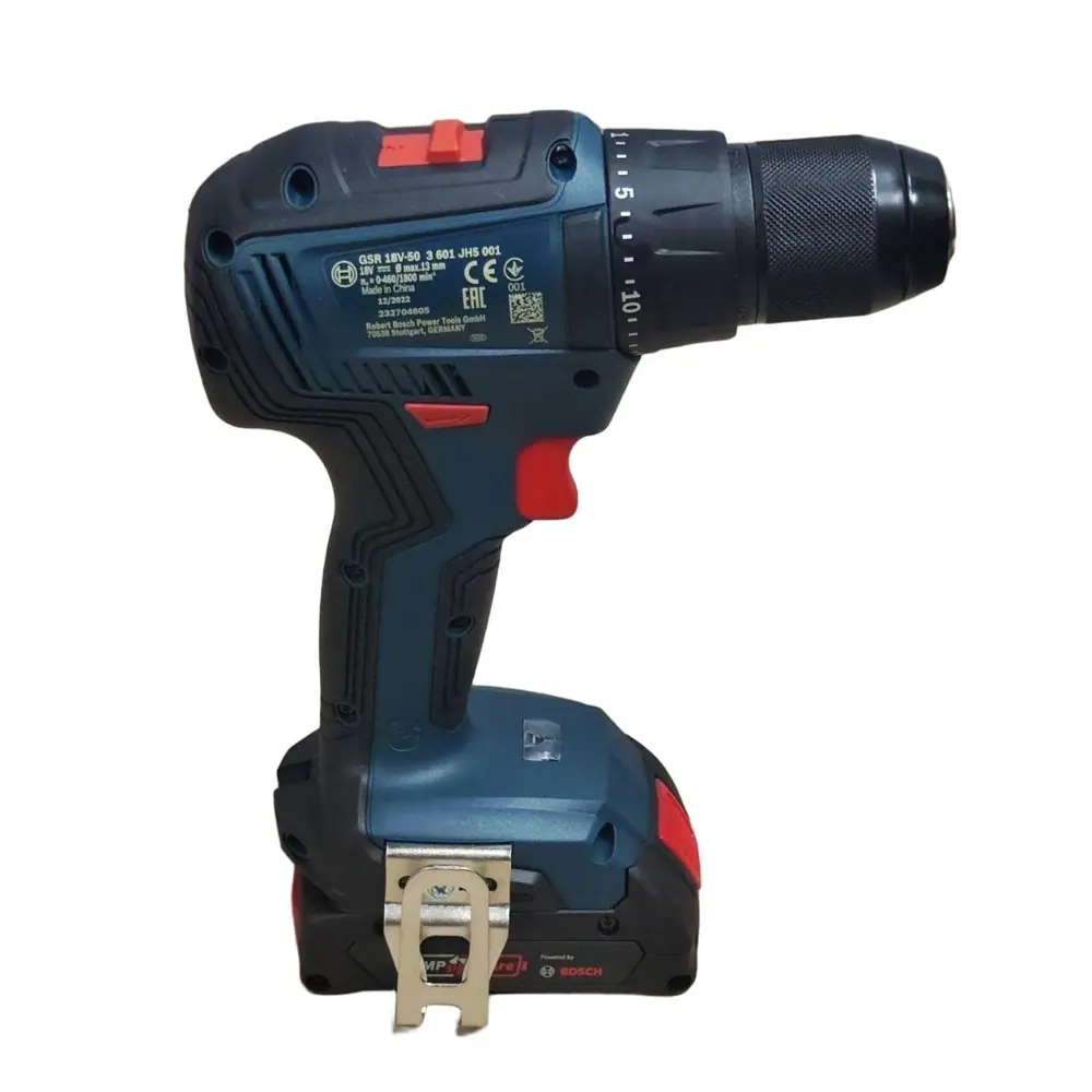 Фото 5 Дрель-шуруповерт аккумуляторная ударная бесщеточная Bosch GSR 18V-50 06019H5020, 18 В Li-Ion 2x2 Ач Фото 5 Дрель-шуруповерт аккумуляторная ударная бесщеточная Bosch GSR 18V-50 06019H5020, 18 В Li-Ion 2x2 Ач