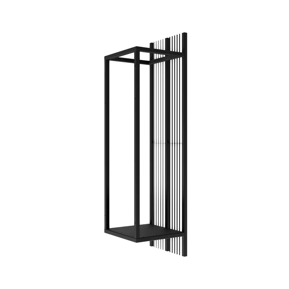 Фото 4 Дровница Профметстиль Нота 1079 металл 30x30x110 см черный Фото 4 Дровница Профметстиль Нота 1079 металл 30x30x110 см черный