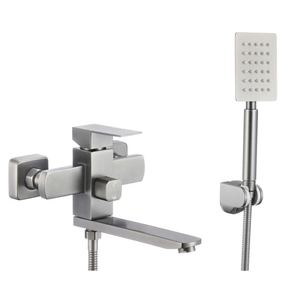 Фото Смеситель для ванны Fmark FS8104-LM цвет сатин