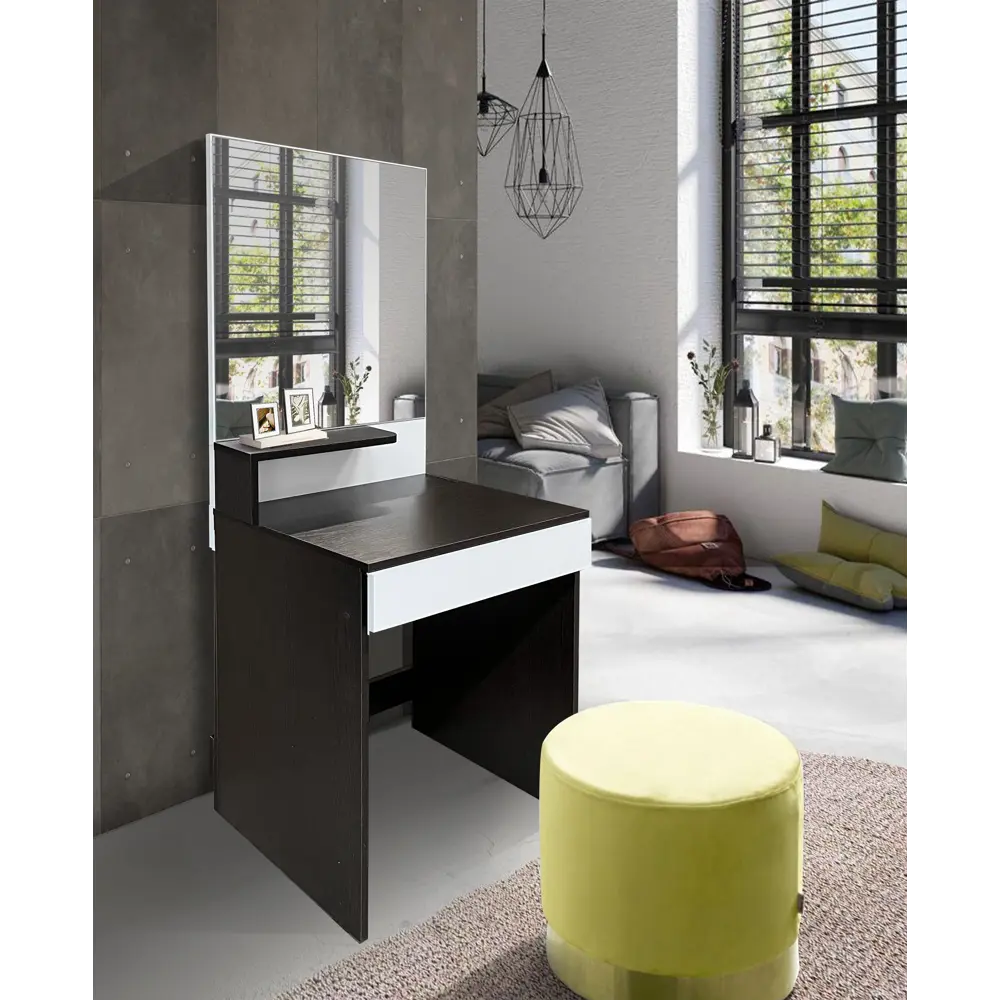 Фото 3 Стол туалетный Мебельный двор ТЛС-5 60x147x45 см ЛДСП цвет белый/венге Фото 3 Стол туалетный Мебельный двор ТЛС-5 60x147x45 см ЛДСП цвет белый/венге