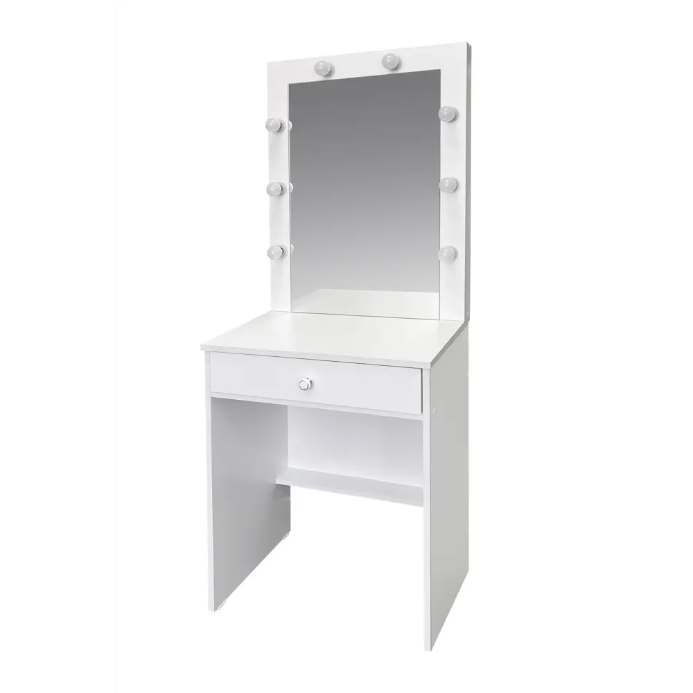 Фото 2 Стол туалетный Мебельный двор ТС-8 60x155x39 см ЛДСП цвет белый Фото 2 Стол туалетный Мебельный двор ТС-8 60x155x39 см ЛДСП цвет белый