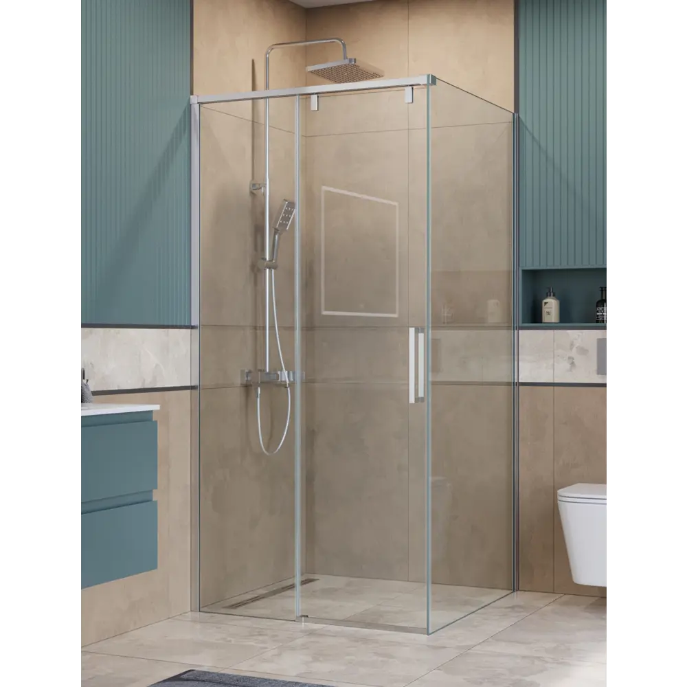 Фото 2 Душевой уголок BelBagno SOFT_CLOSE-1-A-1-100-C-Cr профиль хром Фото 2 Душевой уголок BelBagno SOFT_CLOSE-1-A-1-100-C-Cr профиль хром