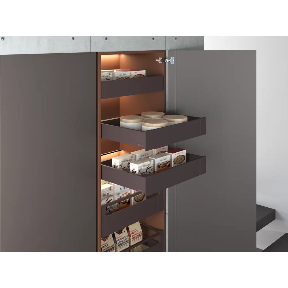 Фото 12 Панель для скрытого ящика Flowbox 36x11 см KONSENSA металл цвет антрацит