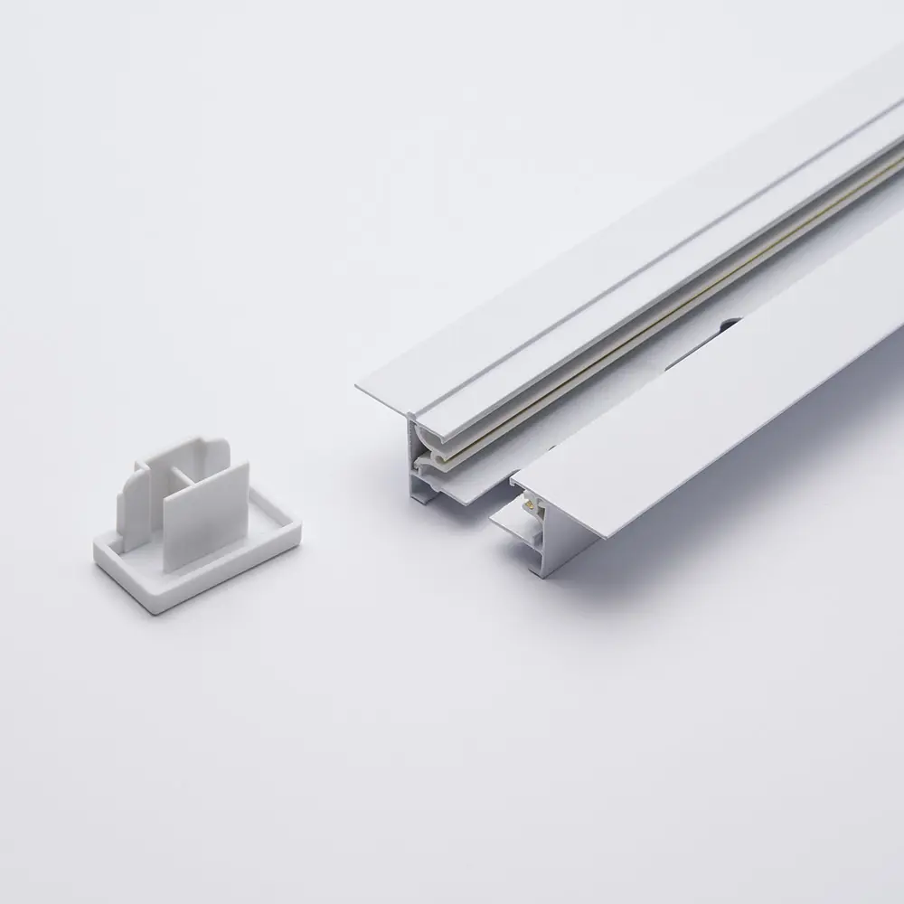 Фото Трековый шинопровод встраиваемый однофазный FERON CAB1004 10353 2 м цвет белый Фото Трековый шинопровод встраиваемый однофазный FERON CAB1004 10353 2 м цвет белый