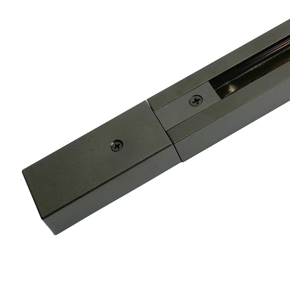 Фото 7 Шинопровод Feron для трековых однофазных светильников черный 1м в наборе токоввод заглушка крепление CAB1007 51890